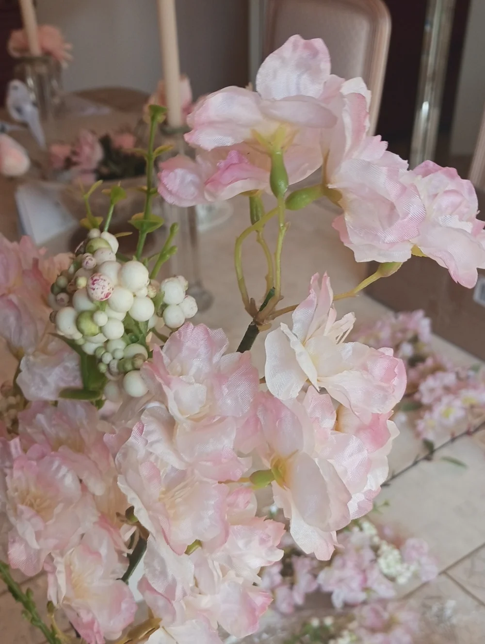 Floral-faux Cherry Blossom 